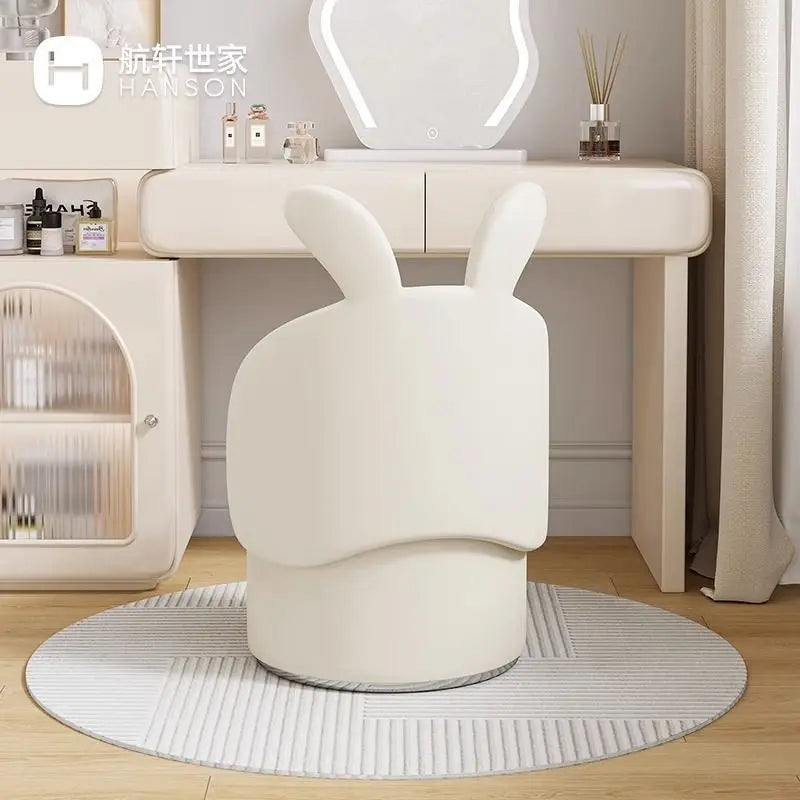 Bunny Girl Bedroom Round Stool