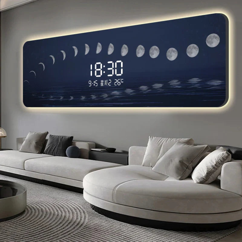 Starry Sky Digital Wall Clock