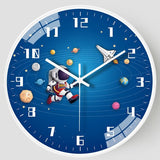 Kids Room Astronaut Space Wall Clock