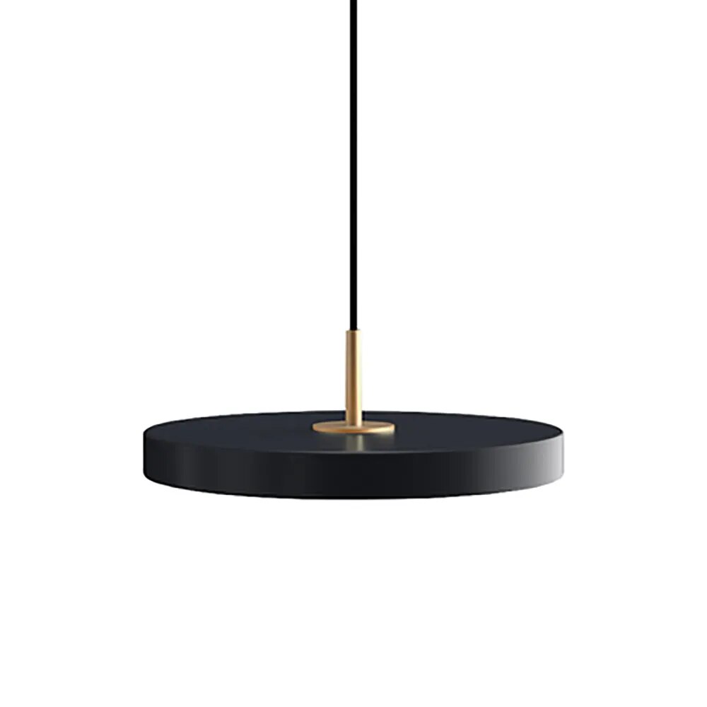 Lampe suspendue Asteria en plaque métallique minimaliste