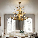 Antler Style Real Oak Chandelier