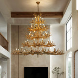 Antler Style Real Oak Chandelier