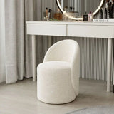 Lambswool Fabric 360 Rotatable Stool