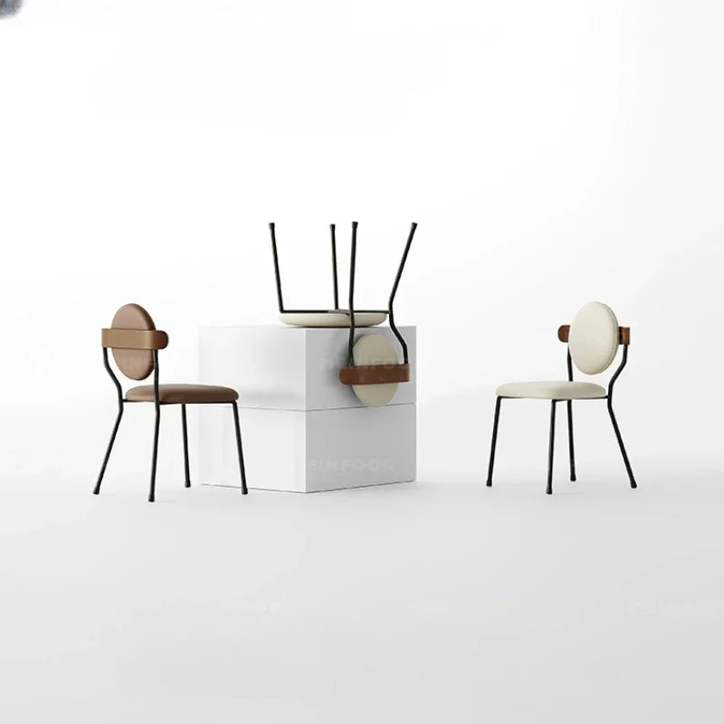 Minimalist Wrought Accent Dining Chair