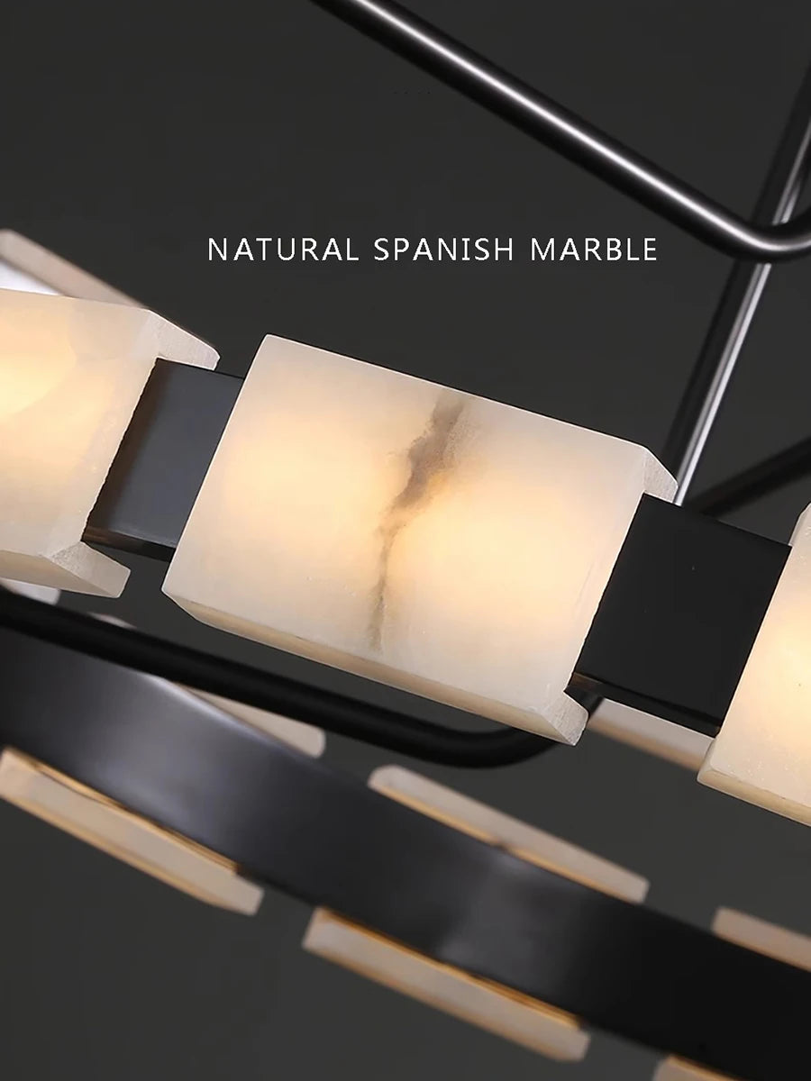 Just Spanish Marble Lustres LED Chandelier