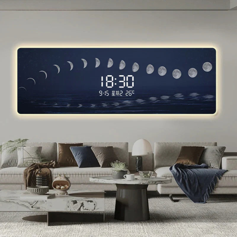 Starry Sky Digital Wall Clock