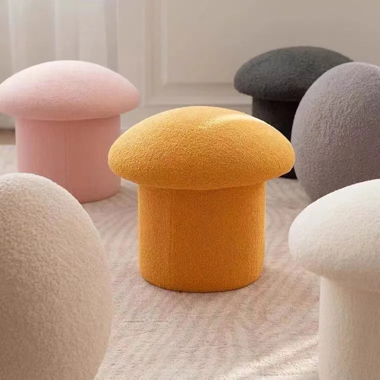 Tabouret de maquillage pour dressing aux champignons