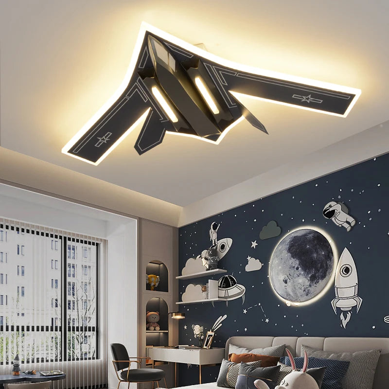 Fighter Jet Airforce One Ceiling Light for Kids Room