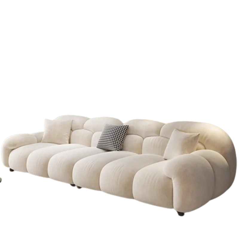 Minimalist Lazy Luxury Living Room Sofa Set - GraffitiWallArt