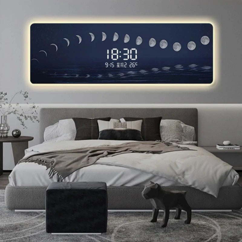 Starry Sky Digital Wall Clock