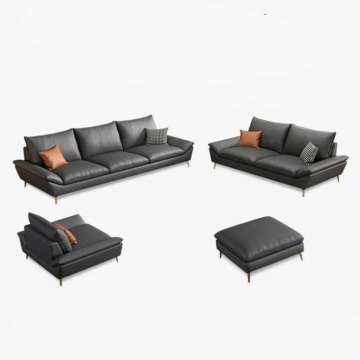 Designer-Sofa-Set „Plaza“ aus Kunstleder 