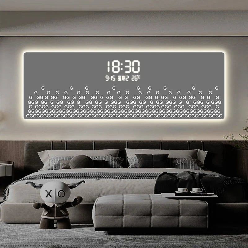 Horloge murale numérique à LED Equalizer