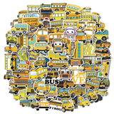 School Bus Stickers Pack | Famous Bundle Stickers | Waterproof Bundle Stickers