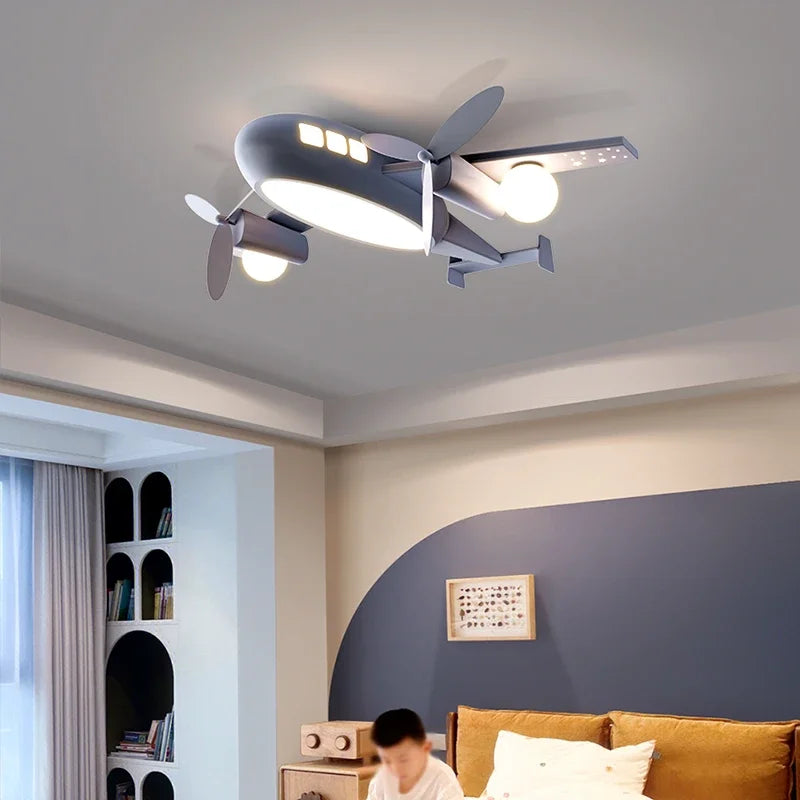 Aeroplane Lustre Ceiling Light for Kids Room