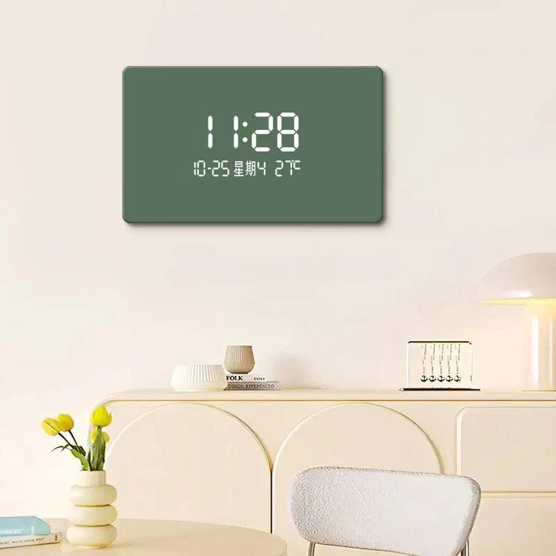 Solid Color Digital LED Wall Clock