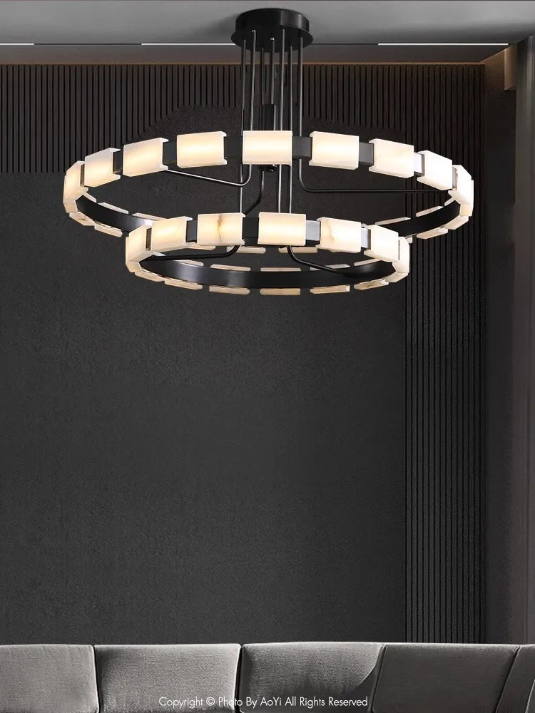 Just Spanish Marble Lustres LED Chandelier