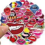 Sexy Lips Suitcase Waterproof Graffiti Laptop Diary Toy Decoration Sticker