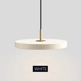 Lampe suspendue Asteria en plaque métallique minimaliste