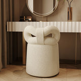 Cashmere Bow With Backrest Stool