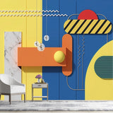 Shapes in Color Nursery Wallpaper