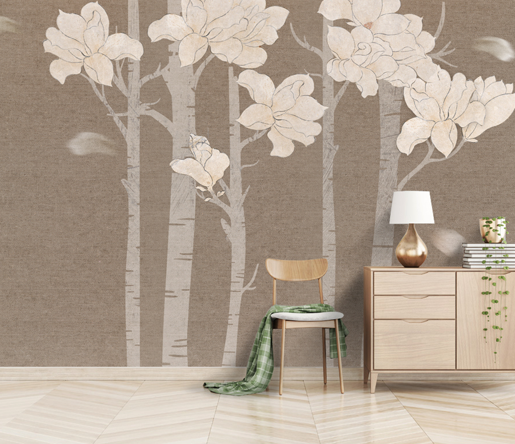 Shop Floral Trunks Wallpaper Murals - Exclusive Design