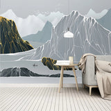 Sketchy Mountain Passage Wallpaper - Transform Your Space