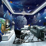 Space Adventure: It's Time to Go to Space Nursery Wallpaper