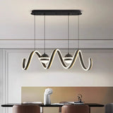 Spiral Rings LED Kitchen Island Chandelier