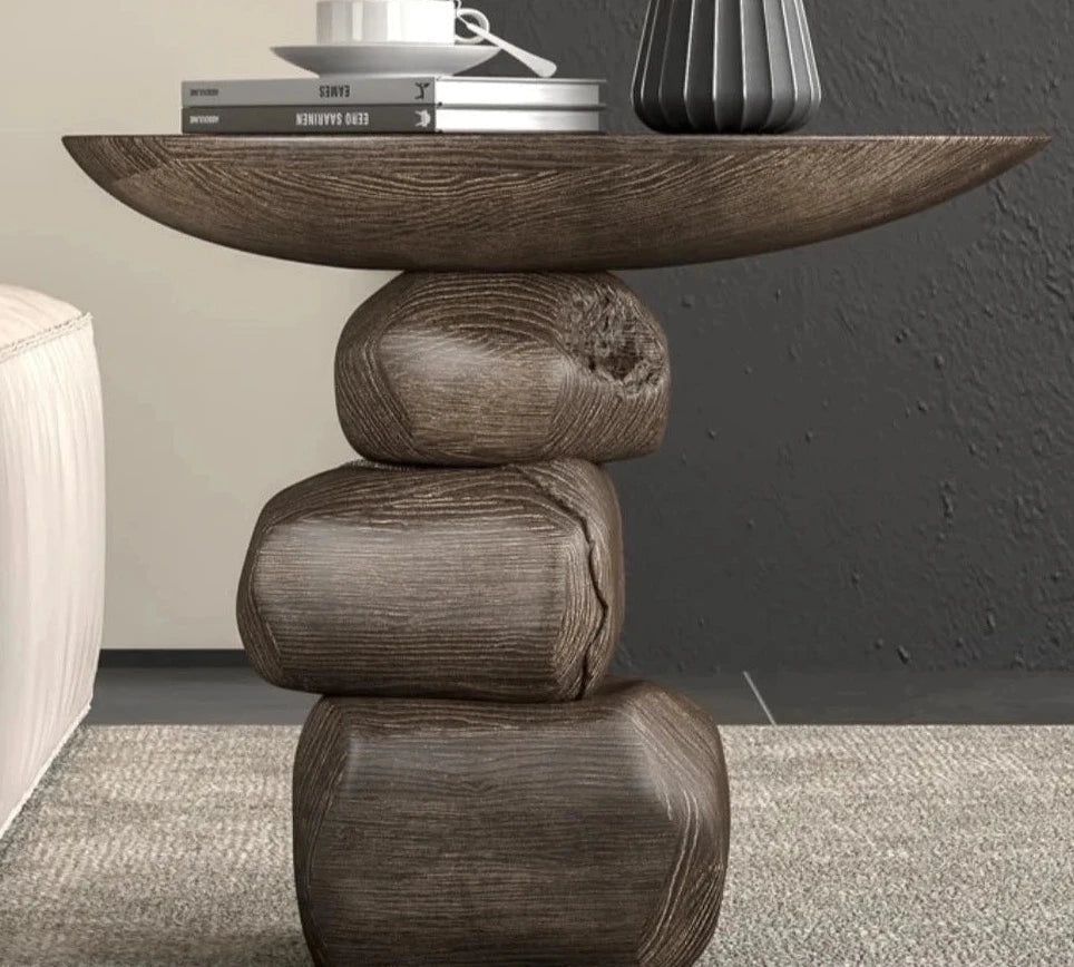 Stones Art Rock Side Table