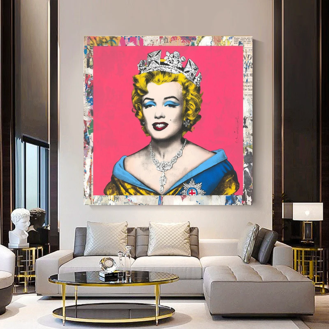 The Crowned Queen: Marilyn Poster for Vintage Collectors