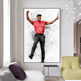 Tiger Woods Canvas Wall Art Décor for Golf Enthusiasts