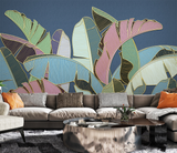 Tropical Coloured Leafs Wallpaper Murals