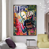 UFC Fighting Boxer Canvas Wall Art