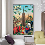 Uncle Scrooge McDuck Canvas Wall Art for Your Attitude