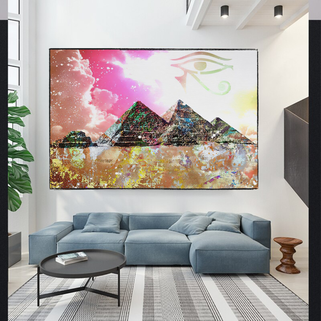 Unique Pyramids Wall Art - Egyptian Canvas Prints