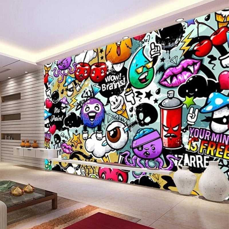 Urban Expression Graffiti Art Wall Wallpaper