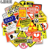 Warning Danger Stickers Pack - Essential Safety Decals