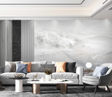 White Fog Stone - Marble Wallpaper Murals