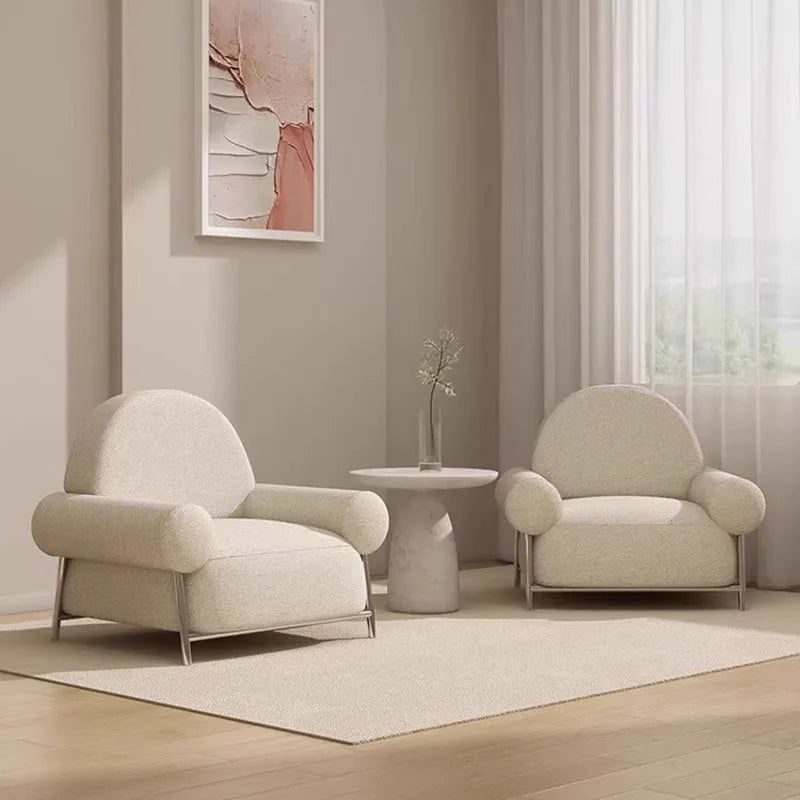 Chaise de salon moderne Poltronas blanche 