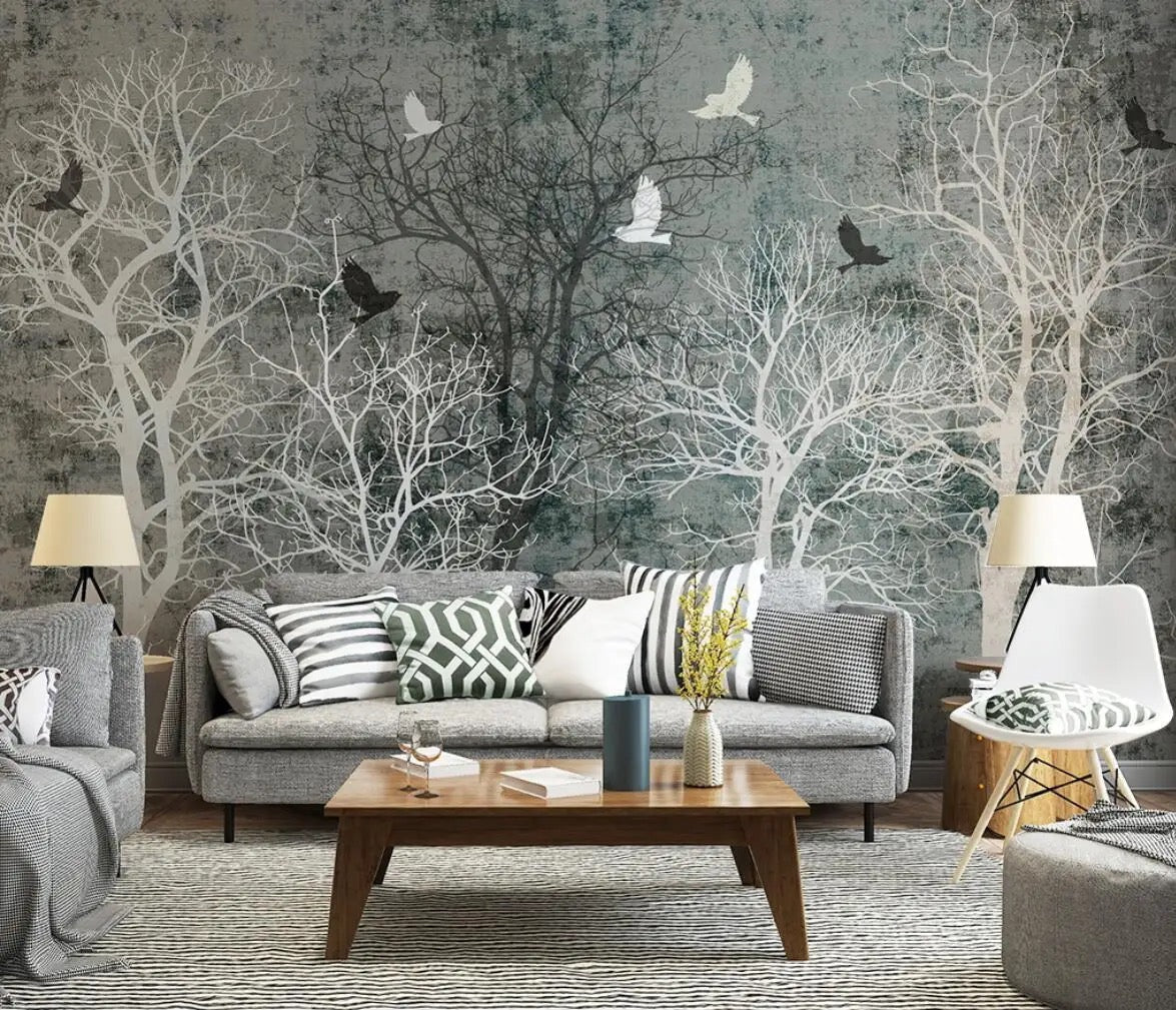 Winter Solitude - Forest Wallpaper Murals