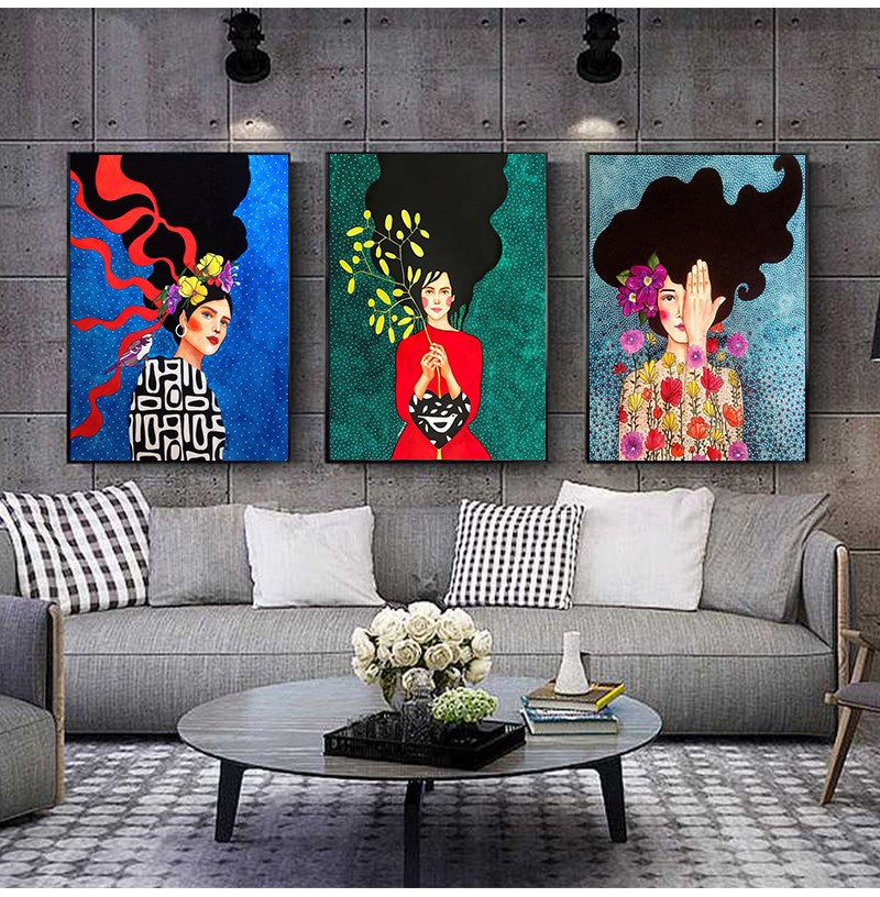 Flower Women Poster: Discover Artful Beauty