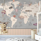 Wonderland Adventure - World Map Murals Wallpaper