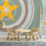 You Are a Star Nursery Wallpaper: Kids Room Wallpaper Mural