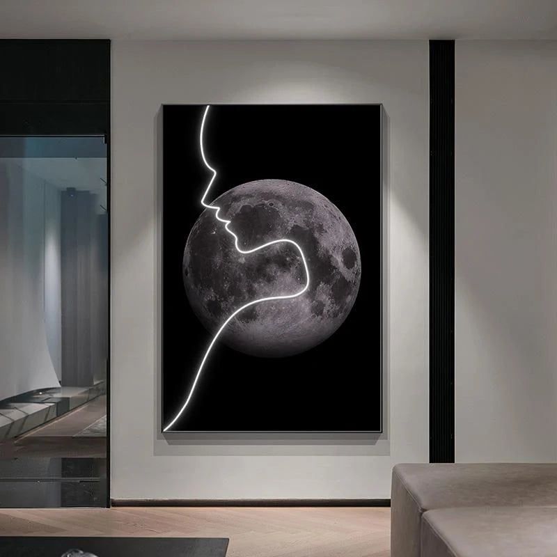 Abstract Figure LED Porch Wall Art