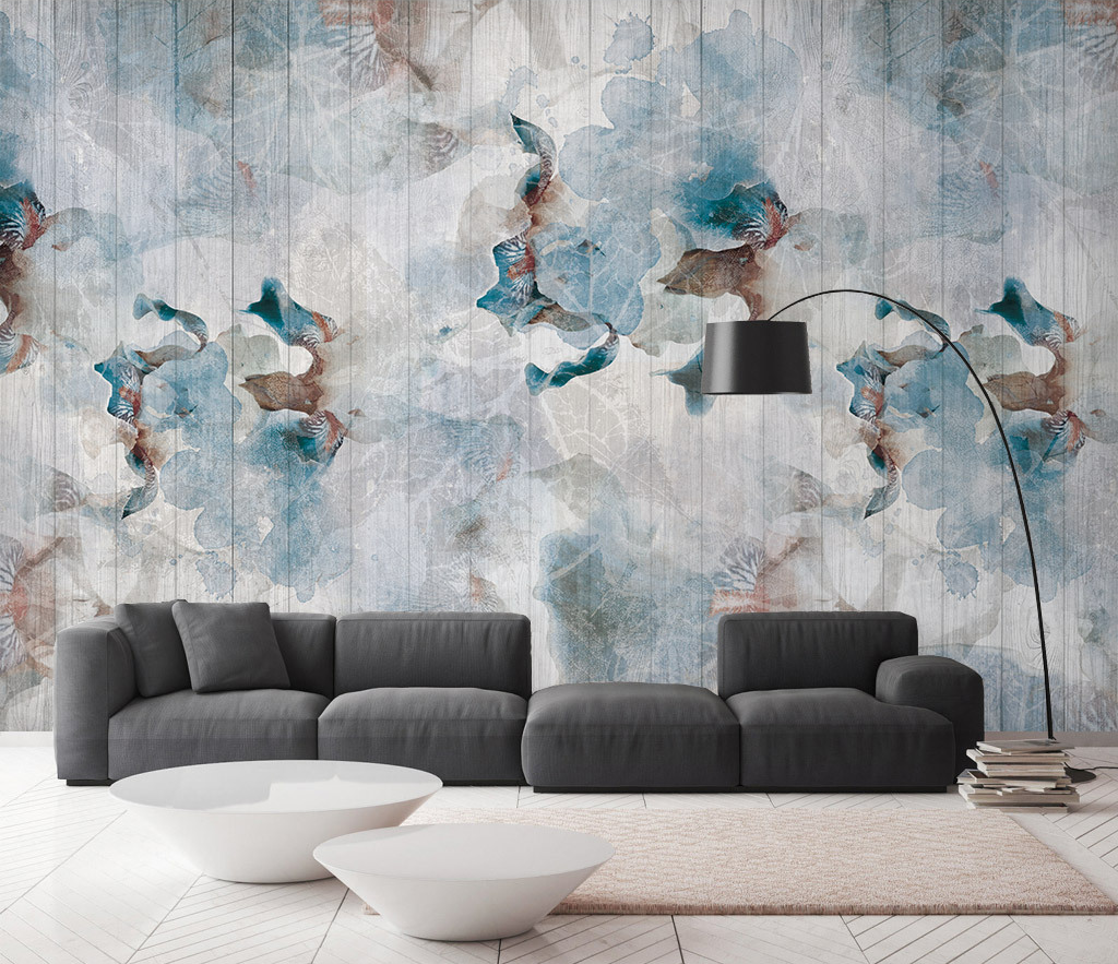 Abstract Floral Wallpaper Murals: Transform Your Space