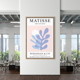 Abstrakte Matisse-Mädchen-Körper-Korallen-Geometrie, nordische Leinwand-Wandkunst