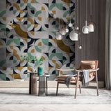 Abstract Moroccan Theme - Living Room Wallpaper Mural