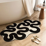 Abstract Ooze Rug: Contemporary Elegance for Stylish Comfort