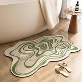 Abstract Ooze Rug: Contemporary Elegance for Stylish Comfort