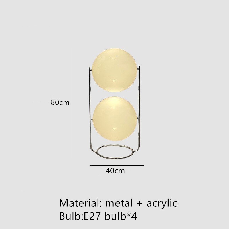 Acryl-Kugel-Stehlampe – leuchtende Inneneinrichtung